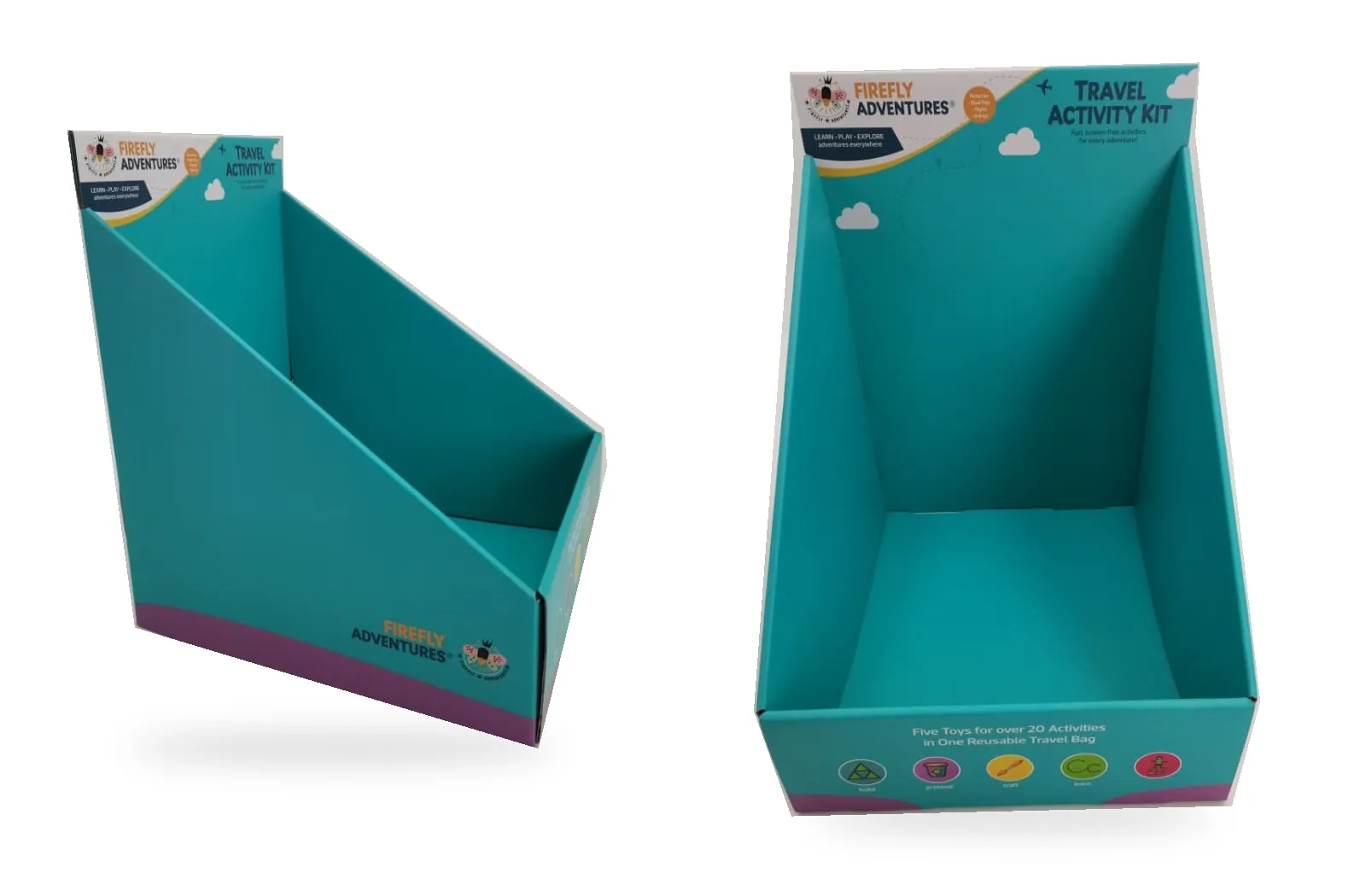 Display artwork, front and back 3D previews., packaging design by Mueen Haider
