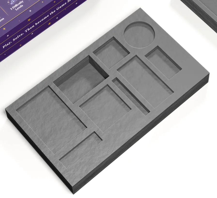 Lower tray: smaller tools and accessories, packaging design by Mueen Haider