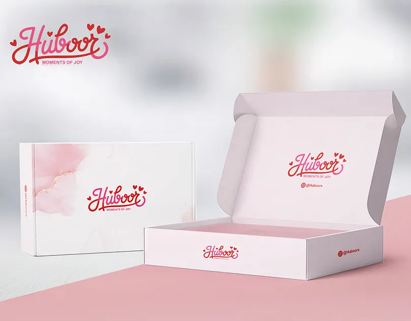 Custom printed mailer box packaging design by Mueen Haider, Mueen Studio