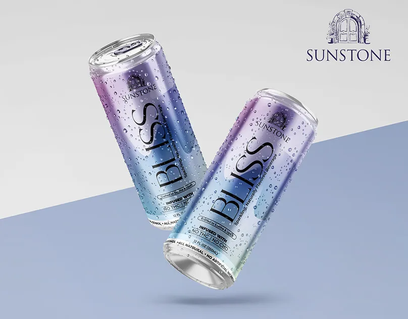 Drink can label with 3D render by Mueen Haider
