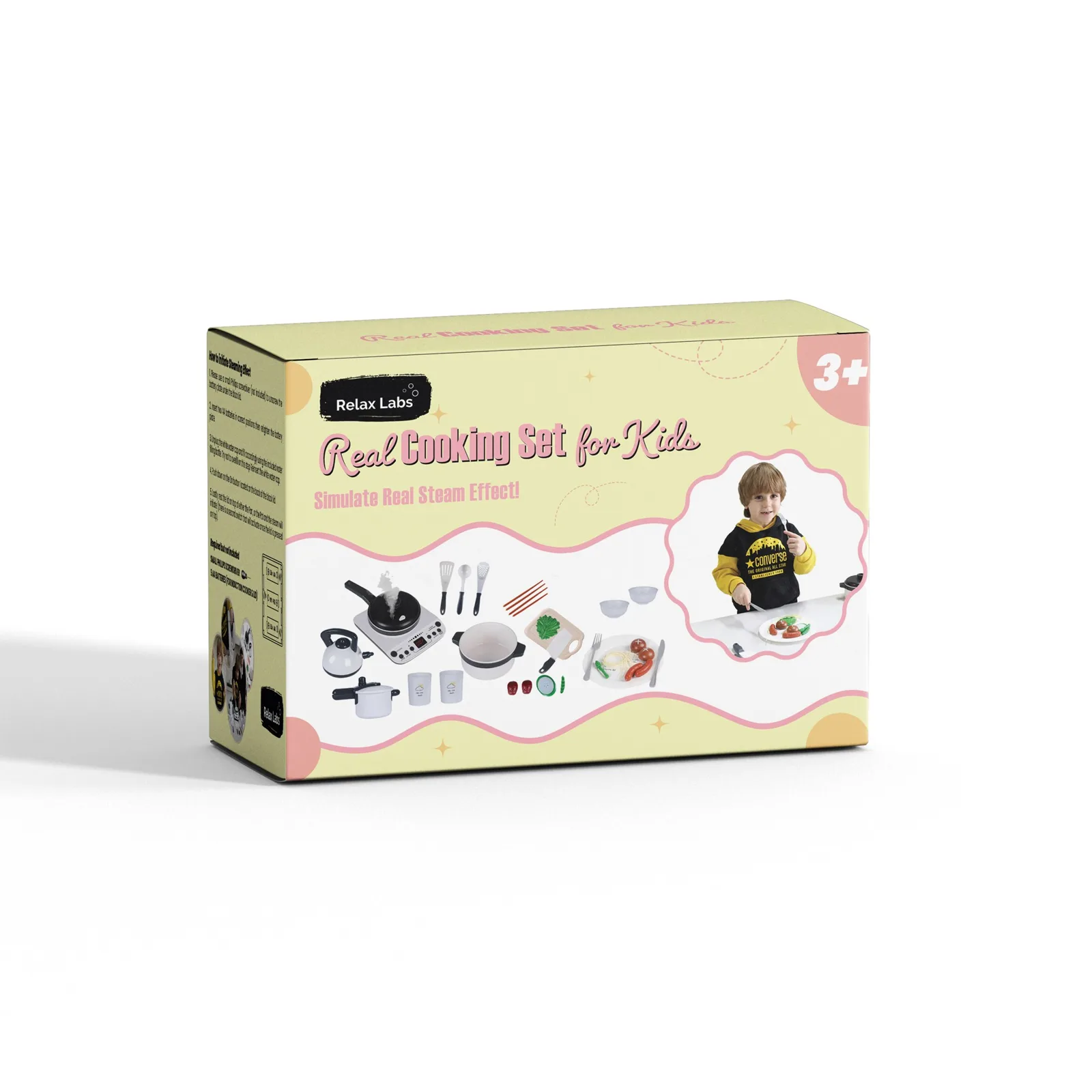 Kids cooking set retail box by Mueen Haider